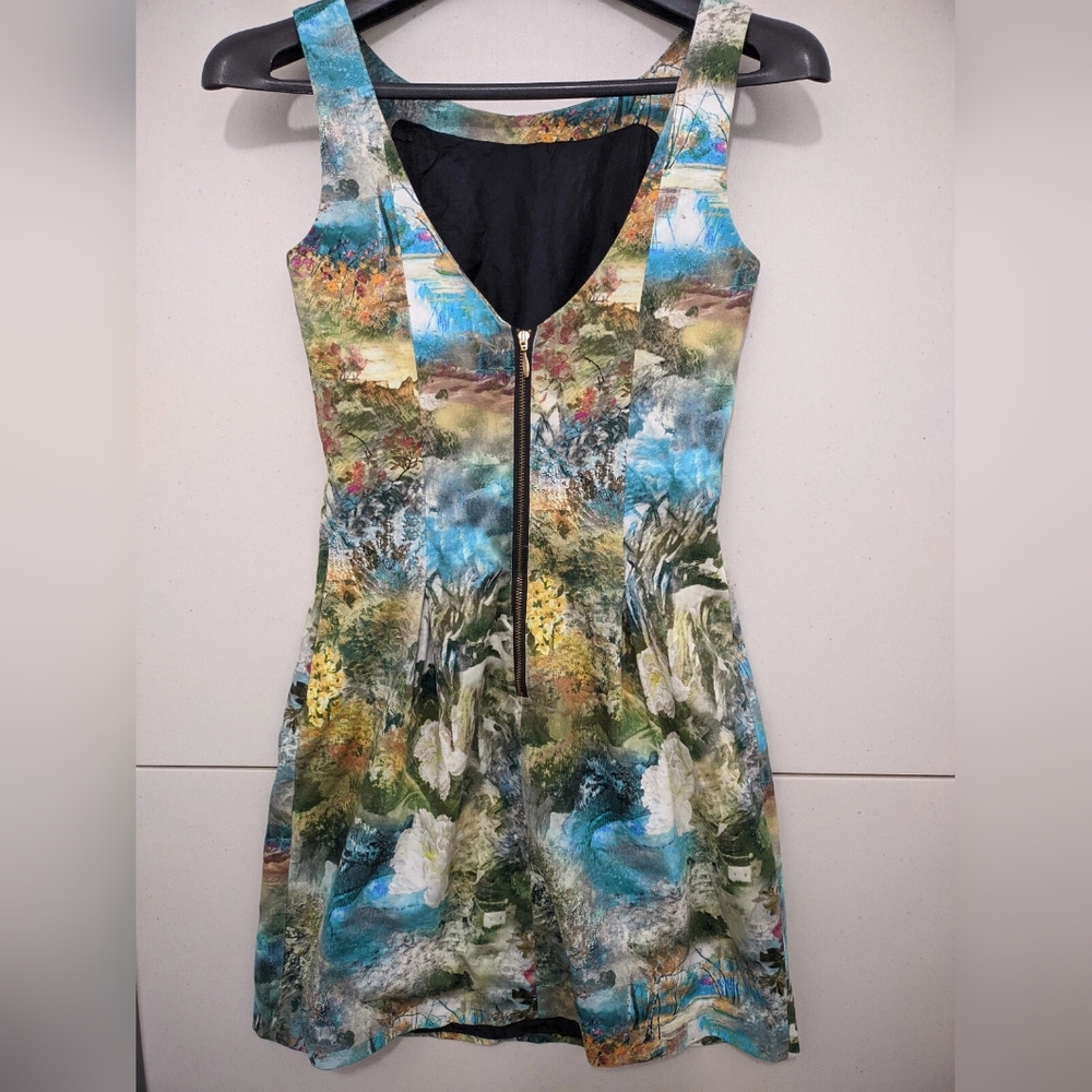Floral Print Sleeveless Dress